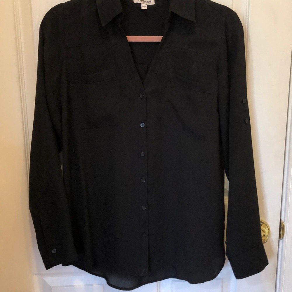 Express black portofino shirt